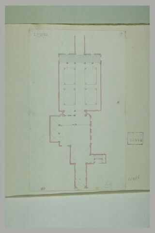 Lucques : plan d'un édifice