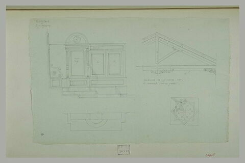 Florence : boiserie, plan et ornements de l'église San Miniato