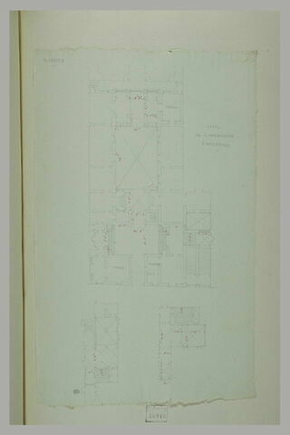 Florence : plans de l'Hôtel de l'ambassadeur d'Angleterre