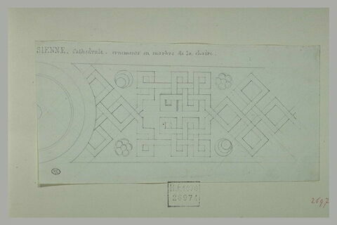 Sienne : ornements en marbre de la chaire de la cathédrale