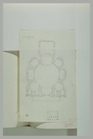 Plan d'une église à Ravenne