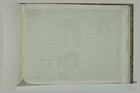 Deux plans d'édifices à Pérouse