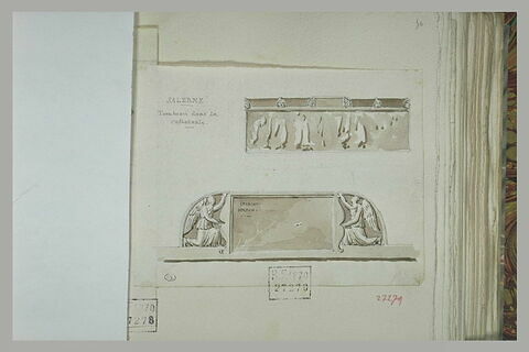 Salerne : deux études de tombeau de la cathédrale