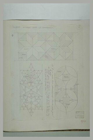 Salerne : études de mosaïque de la cathédrale