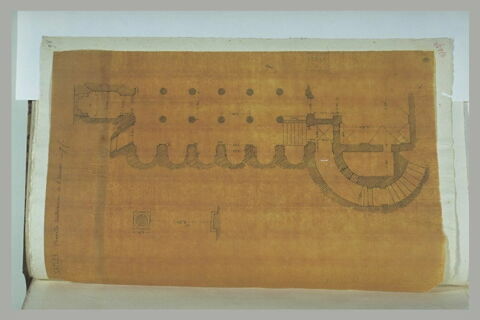 Plan de la chapelle souterraine de saint Janvier à Naples