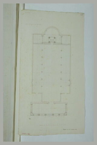 Rome : plan de l'église Saint-Georges au Velabre