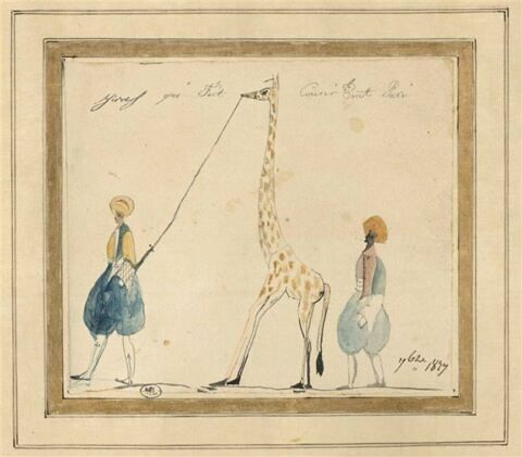 La Girafe et ses gardiens