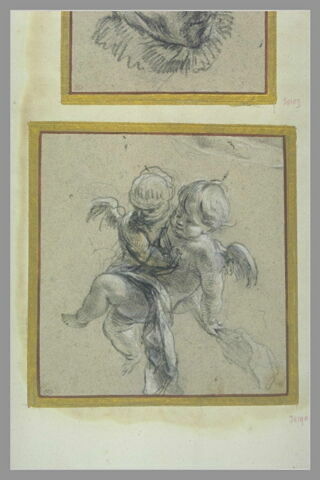 Deux angelots enlacés, image 2/2