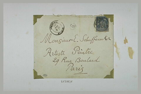 Adresse sur enveloppe timbrée, image 2/2