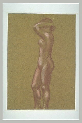 Femme nue, bras levés