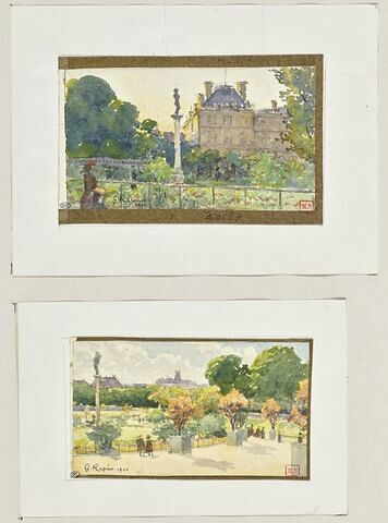 Le jardin du Luxembourg devant le palais, image 2/3