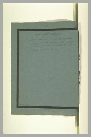 Annotation mansucrite : 'sainte Scholastique...', image 2/2