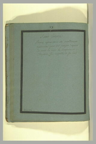 Annotation manusrcite : 'saint Lazare...', image 2/2