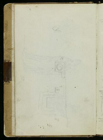 Croquis sommaire d'une estrade