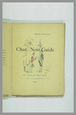 Page du Chat Noir - Guide : femme s'adressant à un garde suisse