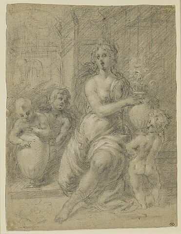 Flore et trois putti