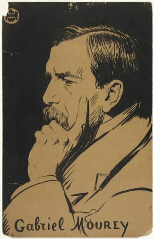 Portrait de Gabriel Mourey, en buste