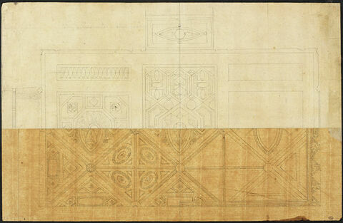 Projet du plafond et du tapis de la maison du Pardo