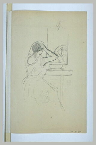 Femme à sa toilette