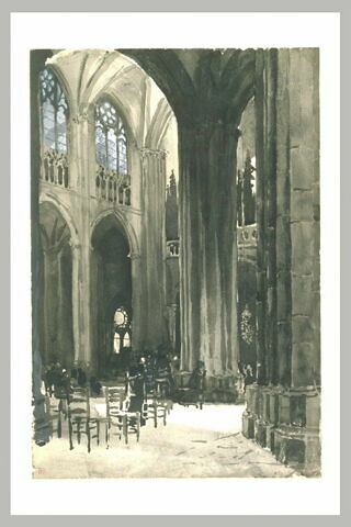 Clermont-Ferrand, cathédrale Notre-Dame, extrémité ouest de la nef