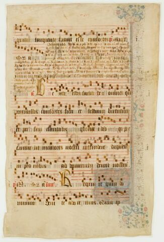 Feuille d'antiphonaire