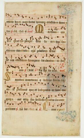 Feuille d'antiphonaire