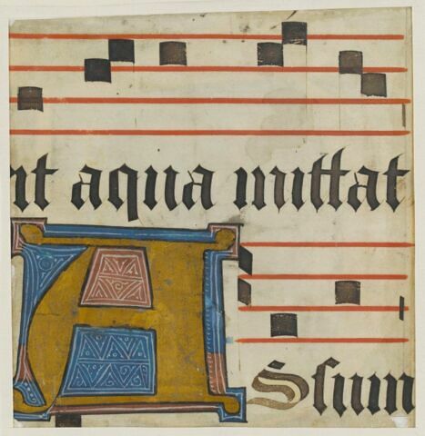 Fragment de page d'antiphonaire