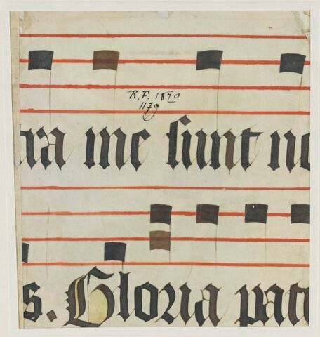 Fragment d'un livre de choeur