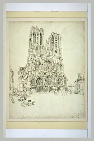 Reims, façade occidentale et tours de la cathédrale