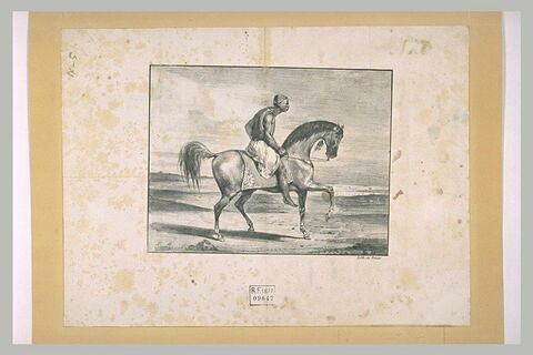 Homme noir à cheval