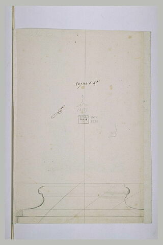 Croquis d'un piédestal