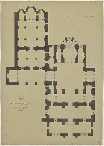 Saint-Luc-en-Phocide, plan des deux églises