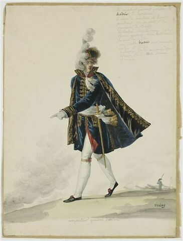 Costume d'inspecteur général d'artillerie