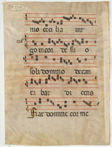 Feuillet de l'antiphonaire I du couvent San Francesco de Pise