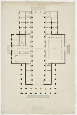 Paris, Temple du Commerce sur l'emplacement de la Madeleine