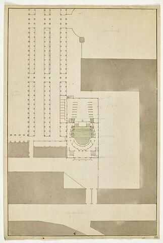 Paris, Théâtre des Variétés au Palais-Royal : plan de situation