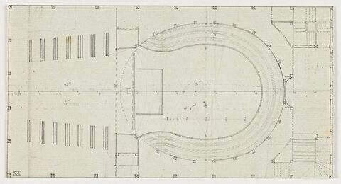 Paris, Théâtre des Variétés au Palais-Royal : plan