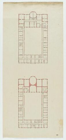 Paris, Hôtel de Bourbon-Condé : plans