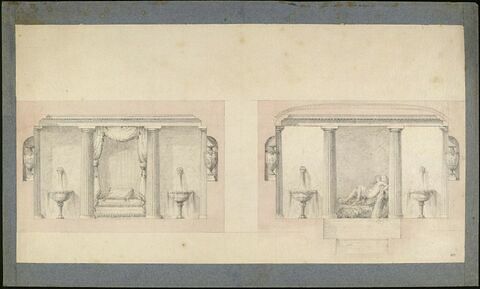 Paris, Hôtel de Besenval, Nymphée souterrain à l'antique