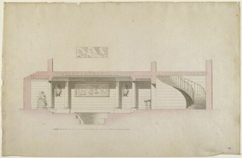 Paris, Hôtel de Besenval, Nymphée souterrain à l'antique