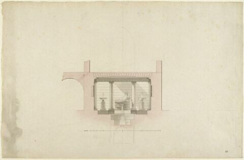 Paris, Hôtel de Besenval, Nymphée souterrain à l'antique