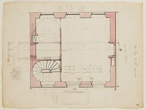 Paris, Hôtel de Saint-Prix : plan du rez-de-chaussée