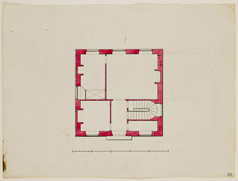 Paris, Hôtel de Saint-Prix : plan du rez-de-chaussée