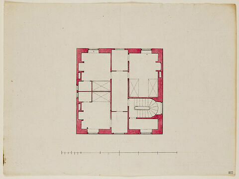 Paris, Hôtel de Saint-Prix : plan du premier étage