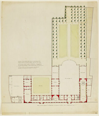 Arras, Séminaire : plan du rez-de-chaussée