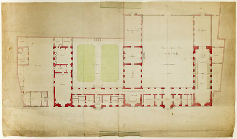 Arras, Séminaire : plan du rez-de-chaussée