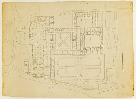 Arras, Abbaye Saint-Vaast : plan général