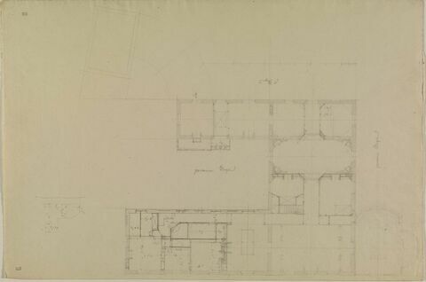 Romainville, Château : plan du premier étage