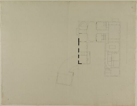 Romainville, Château : plan du premier étage