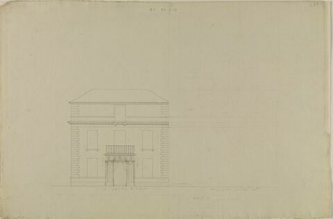 Romainville, Château : élévation côté du Levant, image 2/2